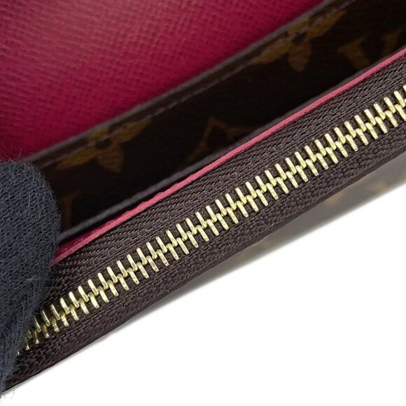 LOUIS VUITTON Portefeuille Emilie Monogram Fuchsia - Picture 10 of 12